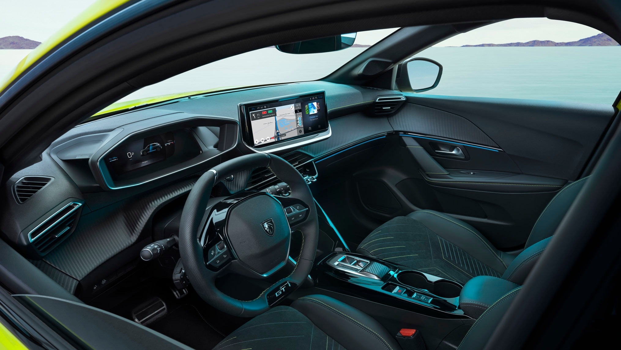 test af peugeot e-208 - kabine foran
